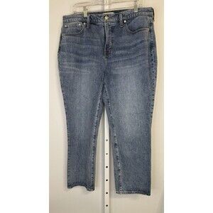 Madewell The Perfect Vintage Jean Women’s 32P Petite Blue High Rise Straight Leg